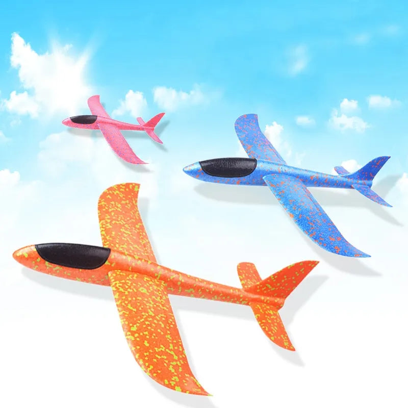 Avião planador multicolor