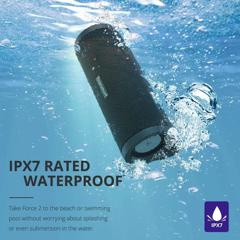 Caixa Tronsmart Force 2 Speaker 30W, Bluetooth 5.0, QCC3021 Chip, IPX7 a prova d'agua
